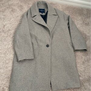 American Eagle Outfitters Gray Cocoon Coat